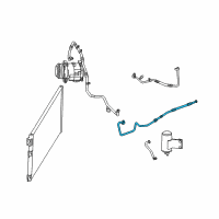 OEM 2004 Dodge Viper Line-A/C Liquid Diagram - 5264926AC