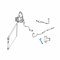 OEM 2009 Dodge Viper Line-A/C Suction Diagram - 5264928AA