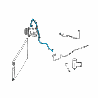 OEM 2004 Dodge Viper A/C SUCTION Diagram - 68545796AA