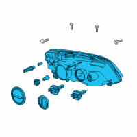 OEM 2013 Chevrolet Caprice Composite Headlamp Diagram - 92245554