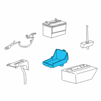 OEM Ford Battery Tray Diagram - 7R3Z-10732-B