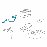 OEM 2007 Ford Mustang Positive Cable Diagram - 8R3Z-14300-BA