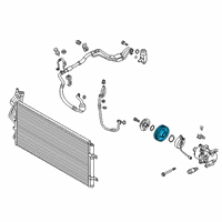 OEM Hyundai Kona PULLEY ASSY-A/CON COMPRESSOR Diagram - 97643-H5100