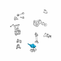 OEM 1998 Toyota Camry Side Bracket Diagram - 12325-62030