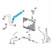 OEM 2013 Honda Odyssey Hose, Water (Upper) Diagram - 19501-RV0-A00