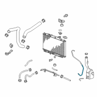 OEM 2013 Honda Odyssey Pipe, Reserve Tank Diagram - 19106-RV0-A00