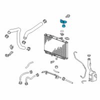 OEM Acura MDX Bracket, Radiator Mount (Upper) Diagram - 74171-SHJ-A00