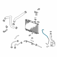 OEM 2013 Honda Odyssey Tube A, Reserve Tank Diagram - 19103-RV0-A00