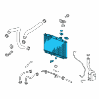 OEM Honda Odyssey Radiator Diagram - 19010-RV0-A61