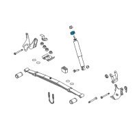 OEM 2001 Ford E-350 Super Duty Shock Upper Bushing Diagram - F6UZ-18198-CA