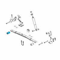 OEM 2012 Ford E-150 Leaf Spring Front Bushing Diagram - 7C2Z-5781-D