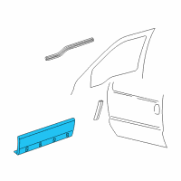 OEM Ford Excursion Cladding Diagram - 1C7Z-7810177-APTM