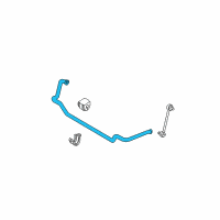 OEM 2005 BMW 325xi Stabilizer, Front Diagram - 31-35-1-097-261