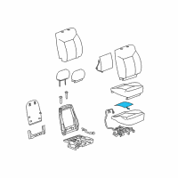 OEM Hummer Heater Asm, Driver Seat Cushion Diagram - 19127582