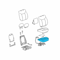 OEM Hummer H2 Pad, Driver Seat Cushion Diagram - 19127585