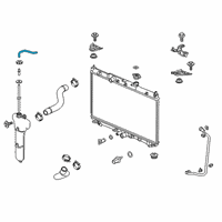 OEM 2019 Honda Clarity Hose, Reserve Tank Diagram - 19104-5WJ-A00