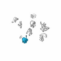 OEM 2006 Nissan Altima Engine Mounting Insulator Assembly, Front Diagram - 11270-8J10A