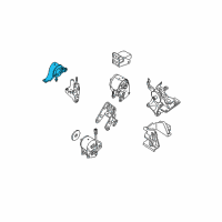 OEM 2004 Nissan Quest Engine Mounting Insulator, Front Diagram - 11210-8J100
