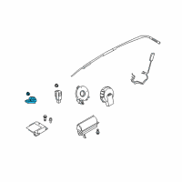 OEM Infiniti FX35 Sensor-Air Bag, Front Center Diagram - 98581-AM610