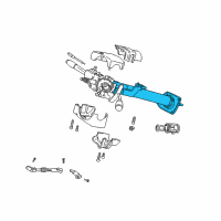 OEM 1999 Dodge Durango Column Steering Diagram - 4874452AB