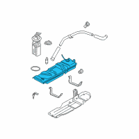 OEM 2004 Oldsmobile Bravada Tank Asm-Fuel Diagram - 15184726