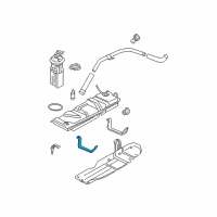 OEM 2000 GMC Jimmy Strap-Fuel Tank Diagram - 15032209