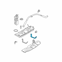 OEM 2002 Chevrolet Blazer Strap Asm-Fuel Tank Diagram - 15032208