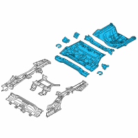 OEM 2017 Hyundai Sonata Panel Assembly-Rear Floor Diagram - 65510-C2000