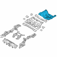 OEM 2017 Hyundai Sonata Panel Assembly-Rear Floor, Rear Diagram - 65513-C2000