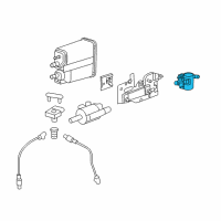 OEM GMC Vent Control Solenoid Diagram - 22783575