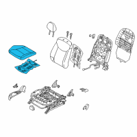 OEM 2013 Hyundai Elantra Coupe Cushion Assembly-Front Seat, Passenger Diagram - 88200-3X710-MBR