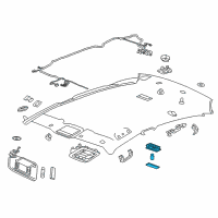 OEM 2018 Chevrolet Malibu Dome Lamp Assembly Diagram - 92280240