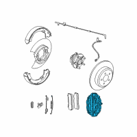 OEM 2020 Dodge Challenger Disc Brake Diagram - 68368086AA