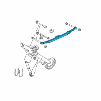 OEM 2008 Dodge Ram 3500 Rear Leaf Spring Diagram - 52121707AB