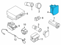 OEM 2021 Ford Police Interceptor Utility Rear Power Outlet Diagram - KJ7Z-19N236-A