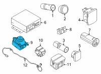 OEM 2020 Ford Escape SELECTOR ASSY - TRANSMISSION Diagram - LX6Z-7P155-L