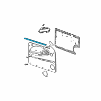 OEM 1999 Dodge Durango Seal-Glass Run Diagram - 5103392AA