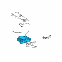 OEM 2000 Toyota Avalon Dash Control Unit Diagram - 55910-41020