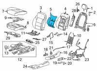 OEM Chevrolet Bolt EUV Seat Back Heater Diagram - 84813327