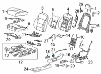 OEM Chevrolet Bolt EUV Lumbar Switch Diagram - 42778340