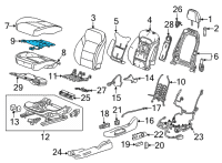 OEM Chevrolet Bolt EUV Seat Cushion Heater Diagram - 84813326