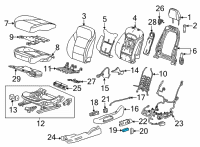 OEM 2022 Chevrolet Bolt EUV Adjust Knob Diagram - 42777032