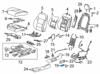 OEM Chevrolet Bolt EUV Adjust Knob Diagram - 42777032