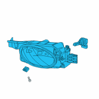 OEM 2014 Honda Odyssey Foglight Assembly, Right Front Diagram - 33900-TK8-A11