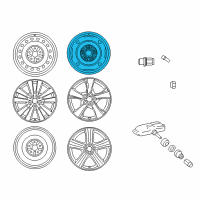 OEM 2013 Toyota Corolla Wheel, Steel Diagram - 42611-12B80
