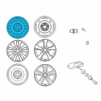 OEM 2010 Toyota Corolla Wheel, Steel Diagram - 42611-12B70