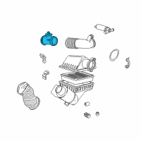 OEM 1998 BMW 740i Mass Air Flow Sensor Diagram - 13-62-1-702-078