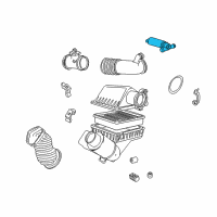 OEM 2002 BMW M5 T-Shape Idle Regulating Valve Diagram - 13-41-1-733-090