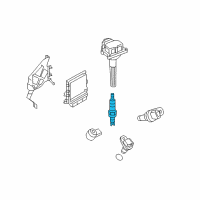 OEM 2016 Infiniti Q70 Spark Plug Diagram - 22401-JK01D