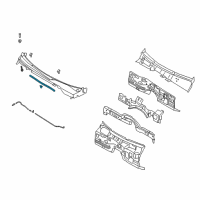 OEM Kia Stinger Weatherstrip-Hood Diagram - 86430J5000